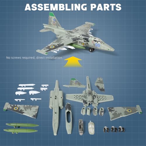 SEBUNAS 1:72 Scale SU-25 Frogfoot Quick Plastic Assembly Model Kit - color: 05.SU-25