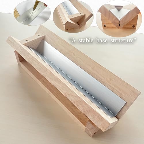 Bookbinding Punching Cradle with Aluminum Piercing Guide, with a Wooden-Handled Awl, Signature Punching Tool Set for Bookbinding Kit, for Book DIY Crafts, Polished Smooth Surface, Easy to Use Guide