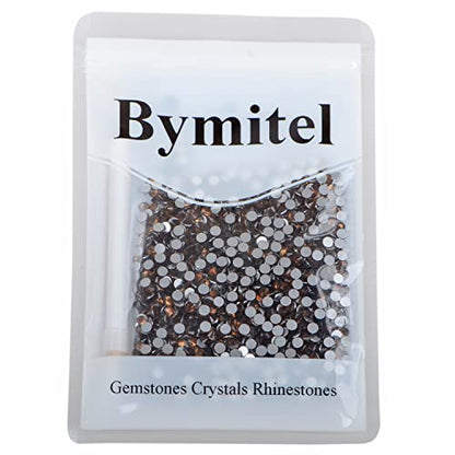 1440PCS Art Nail Rhinestones Non Hotfix Glue Fix Round Crystals Glass Flatback for DIY Jewelry Making with one Picking Pen (ss16 1440pcs, Smoked Topaz) - color: Smoked Topaz, size: ss16 1440pcs