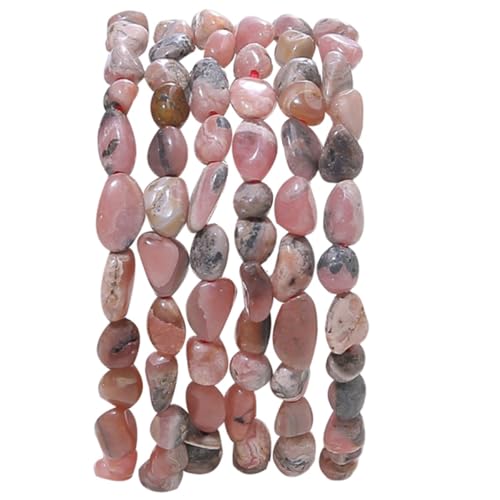 BEADIA Natural Irregular Freeform Rhodochrosite Stone Beads for DIY Jewelry Making 5-8mm 38cm - color: Rhodochrosite
