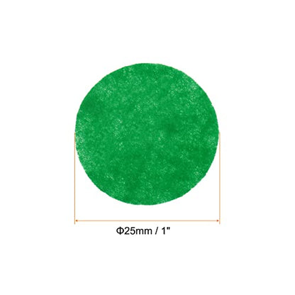 HARFINGTON 100pcs Round Felt Circles, 25mm 1" Pre Cut Felt Craft Pads Non-Woven Mini Felt Fabric Circles for DIY Sewing Handcraft Cut Projects Craft Finishing, Green - color: Green, size: 25mm