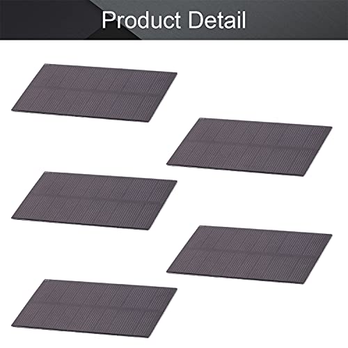 Fielect 5pcs 5V 1W Solar Panel Polysilicon Mini Solar Cells DIY Electric Toy Materials for Battery Power LED 107mmx61mm - size: 5V 1W