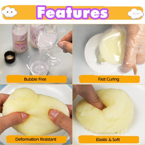 Taba Squishy Maker Big Chick Silicone Mold+Gel+Kits Fufu Squish Making Pack - color: Big Chick