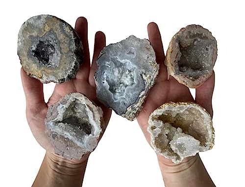 Premium Break Open Your Own Geodes Kit - Wood Gift Box Large 5 ct.