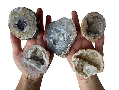 Premium Break Open Your Own Geodes Kit - Wood Gift Box Large 5 ct.