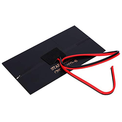 Small Solar Panels, 3 Pcs 6V 1W Polysilicon Solar Cell Charger Module Mini Solar Panels Solar Panel Kit with 30cm Cable for Smart Phone,Small Fans,Monitor,Outdoor Security Camera