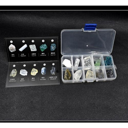 Mohs Hardness kit, Including 10 Rock and Mineral specimens, Great for Geology Classrooms & Basic Field Testing Labs