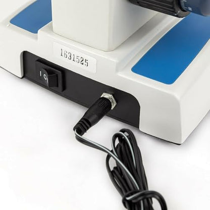 AmScope M158C-2L-E Digital Cordless Compound Monocular Microscope, WF10x and WF25x Eyepieces, 40x-1000x Magnification, Upper and Lower LED Illumination with Rheostat, Brightfield, and More - style: Classic