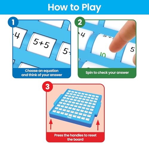 hand2mind Addition Practice Board, Math Facts Games, Number Games, Math Manipulatives Kindergarten, Educational Toys, Kids Learning Toys, Math Centers for Classroom, Preschool Learning Activities