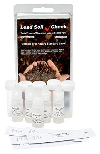 Industrial Test Systems SenSafe 480311 Lead Soil Test Strip, 0-400ppm Range, Five Tests