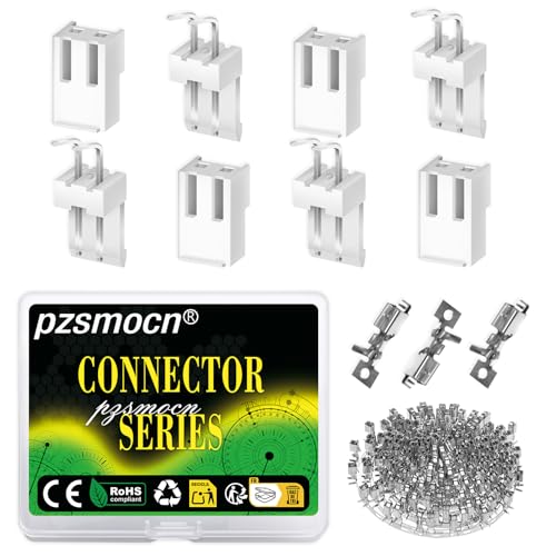 200 Pieces / 50 Sets JST VH SMT 3.96mm 2 Pin Connector Kit Set - size: 2-Pin, style: JST-VH-SMT