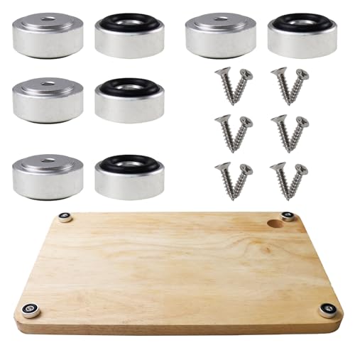 Pallet Metal Feet with Screws, 13/16" W x 3/8" H Butcher Block Non Slip Pads for Wood, Bamboo Cutting Board (Set of 8), Silver - color: Silver, size: 0.77 x 0.37 Inch