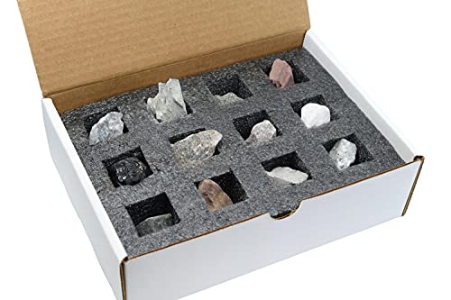EISCO Rock Cycle Kit - 12 Pieces - Metamorphic, Igneous & Sedimentary Rocks - 1" Specimens - Geology Activity for Ages 8+ (Pack of 2) - size: 1 inch (Pack of 2)