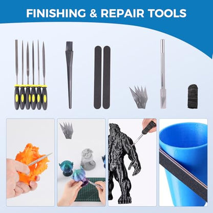 Sovol 3D Printer Tools Kit 36PCS Print Tool for Smoothing Finishing Carving - style: 36 Pcs