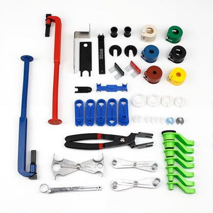 Kuntech 45pcs Master Quick Disconnect Tool Set, Fuel Line Disconnect Tool Kit for Automotive A/C Fuel & Transmission Systems, Transmission Line Disconnect Tool Compatible with Various Automotives - size: 45pcs