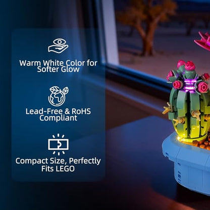 YEABRICKS LED Light for Lego-11509 Botanicals Flowering Cactus Building Blocks Model (Building Set NOT Included) - style: Only Light LEGO 11509 Flowering Cactus