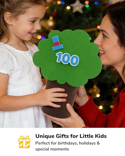 CHEFAN Felt Number Tree, Counting Math Game for Toddlers, Ages 3+ - color: Number Tree