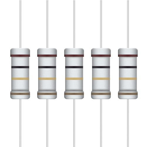 3W Carbon Film Resistor Kit from 1 Ohm to 1M Ohm 25 Values 3 Watt 5% Resistors Assortment - size: 3W