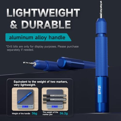 stedi Manual Pin Vise Hand Drill, Premium Hobby Model Making Tools - color: Blue Handle (Handle Only)