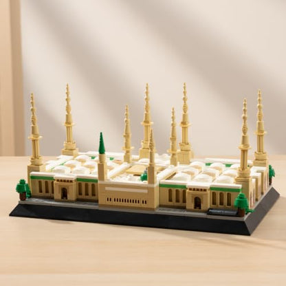 Oichy Prophet's Mosque Building Blocks Set Landmark Architecture Model Kit - color: Prophet's Mosque Set