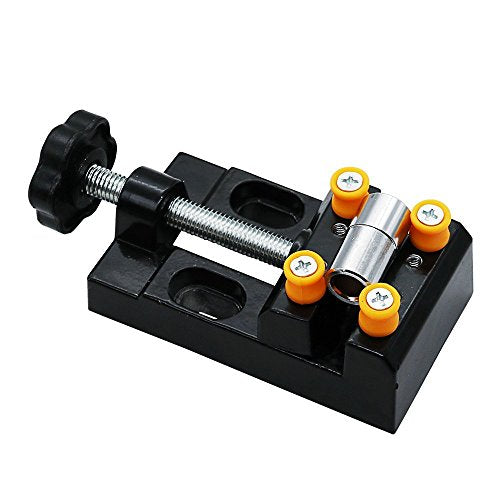 Yakamoz Mini Bench Vise Clamp, 0-2 Inch Clamping Range Cast Aluminum Holder