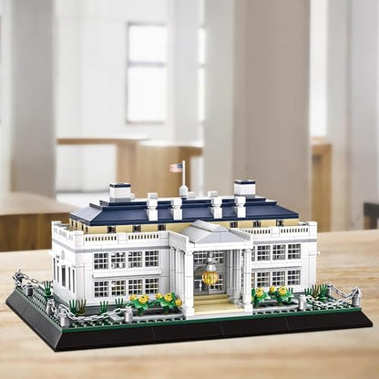 CAXIMSY White House Model Building Block Sets 895 Pieces Washington Famous Landmark Architecture Gifts for Adults - color: White House Architecture