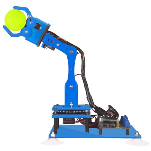 Adeept 5DOF Robotic Arm Kit Compatible with Arduino IDE, DIY Coding Kits - color: Blue