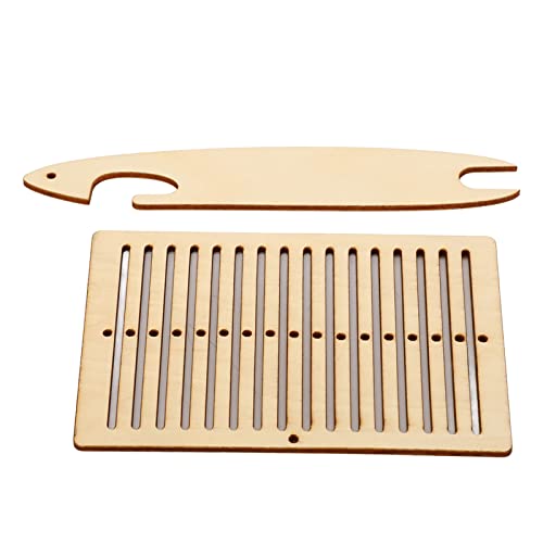 TOPINCN Tapestry Weaving Kit, Wooden 2 Piece Beginner Set
