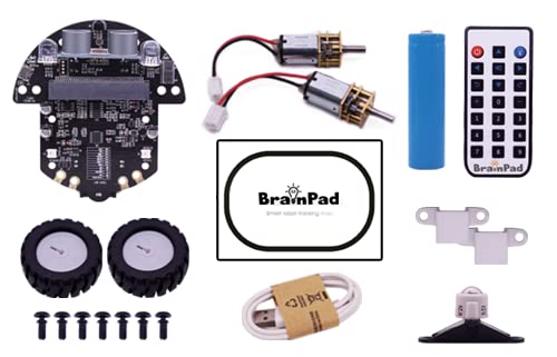 Pulse with Robot Kit, a MakeCode STEM Microcomputer for Coding Robots, Games, & Circuits
