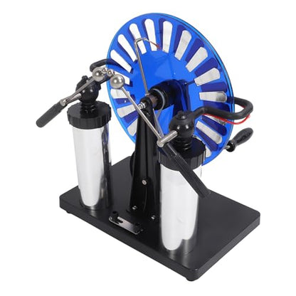 Electrostatic Induction Motor, PVC Hand Crank Spark Discharge Static Electricity Generator, Brighter Spark, Longer Time Interval, Dark Room Observation, Electric Shock Avoidance, for Science Education