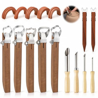 11 PCS Pottery Tools Polymer Clay Sculpting Kit Sculpting and Trimming Set