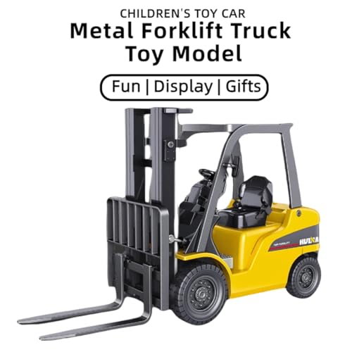 All-Metal Forklift Model 1:50 Die Cast Scale - Highly Detailed Construction Toy, Perfect for Collectors and Display, Durable Alloy Material, Ideal Gift - style: Forklift Truck model