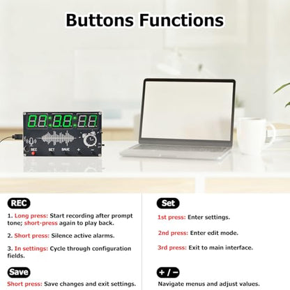 PEMENOL 6-Digit Alarm Clock Soldering Kit