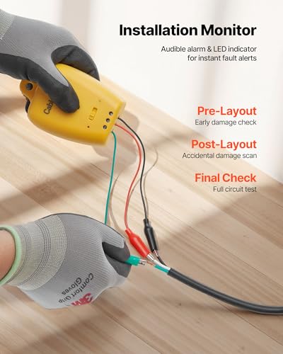 VEVOR Self-Adhesive Mesh Floor Heating Mat, 70 sqft 120V, Smart Thermostat & Alarm, Easy Install for Tile, Stone & Vinyl Flooring - size: 70 Sq.ft