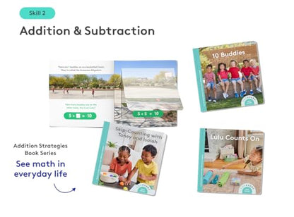 LOVEVERY, The Math Skill Set, Part 1 Hands-On Math, 9 Games and 3 Books, Pre-K to Kindergarten
