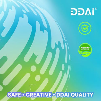 DDAI Friendship Bracelet Making Kits Crafts - Arts & Crafts for Kids Ages 8–12 - Birthday Gifts for 7 9 10 11 12 Years Old Girls Toys, String Bracelet Maker Loom Box for Kids, DIY Gem Stickers - color: Aqua & White