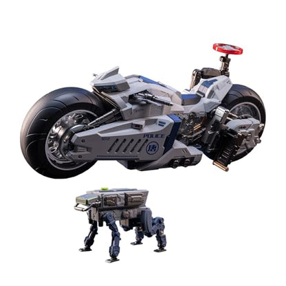 Pipigirl Moshow Assembly Free Mech Action Figure, Chang'an Guard Motorcycles Robot Dogs, 10.2 inch Length Collectible Mecha Kits - color: Jimo1