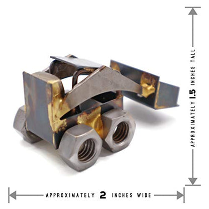 Bobcat Machinery Collectible Handmade Metal Art Figurine, Desk Accessories, Trophy, Boss Gift, Home Office Décor, Construction Worker Gift - style: Bobcat Machinery