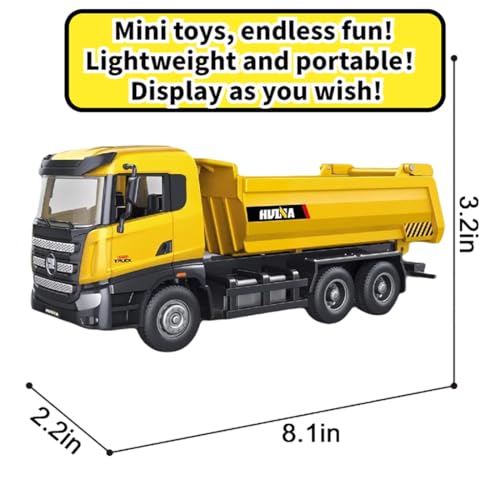 All-Metal Mining Truck Die Cast Model 1:50 Scale - Highly Detailed Construction Toy, Perfect for Collectors and Display, Durable Alloy Material, Ideal Gift - style: Dump Truck model