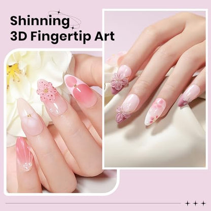 3D Sculpting Gel for Nails Art, Clear 2PCS, Non-Sticky Hard, Solid - color: Clear&Clear