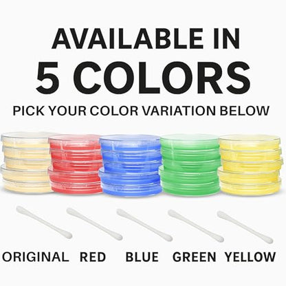 Evviva Sciences Nutrient Agar Petri Dishes Science Project Kit, Pre-Poured Agar Plates for Science Experiments, with Experiment eBook (Green) - color: Green
