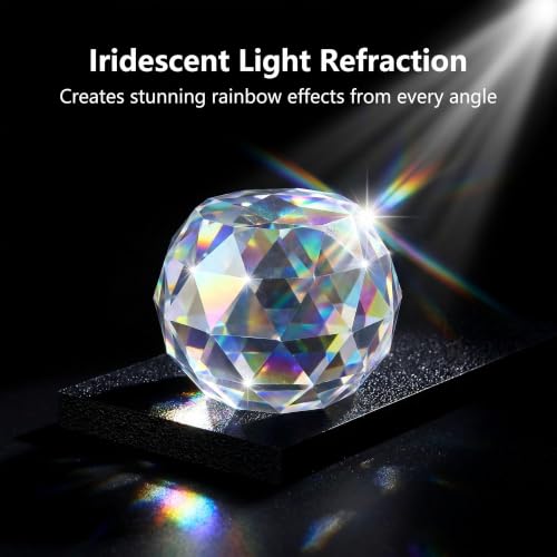 Crystal Glass Prism Cube Crystal Faceted Suncatcher Prism