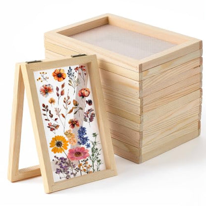 IMengjbang 10 Pcs Paper Making Frame Kit, 5''x7''