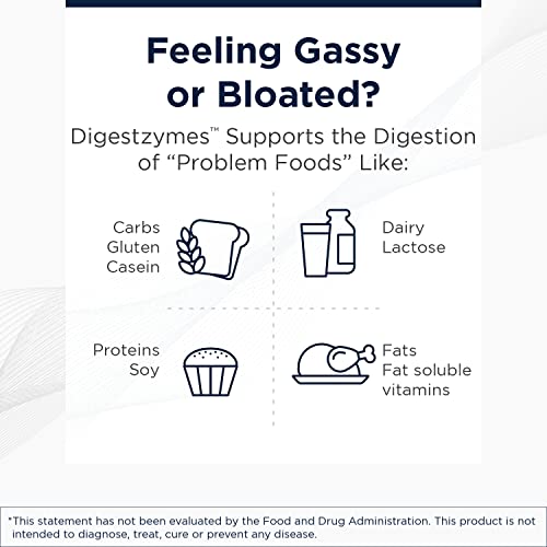 Designs for Health Digestzymes - Digestive Enzymes + Betaine Hydrochloride for Gas & Bloating Relief - Pepsin, Ox Bile, Lactase Enzyme & Lipase Enzymes for Digestion (60 Capsules) (Pack of 2) - size: 60 Count (Pack of 2)