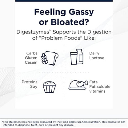 Designs for Health Digestzymes - Digestive Enzymes + Betaine Hydrochloride for Gas & Bloating Relief - Pepsin, Ox Bile, Lactase Enzyme & Lipase Enzymes for Digestion (60 Capsules) (Pack of 2) - size: 60 Count (Pack of 2)