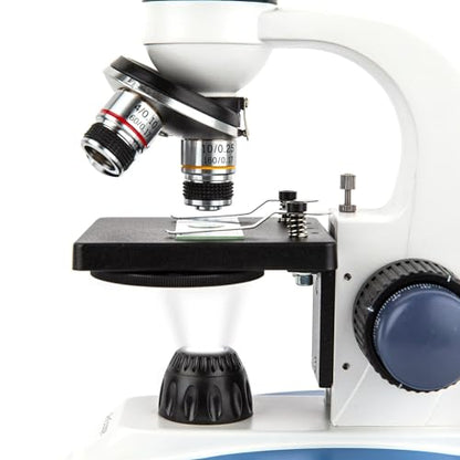 AmScope Rotating Monocular Compound Microscope, 40X-1000X Magnification - style: M158C-E