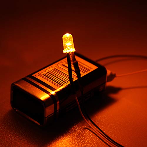 DiCUNO 200Pcs (10 Colors × 20Pcs) 5MM Pre Wired 12V LED Diodes, 9.4" Lead - color: 10 Colors * 20 Pcs