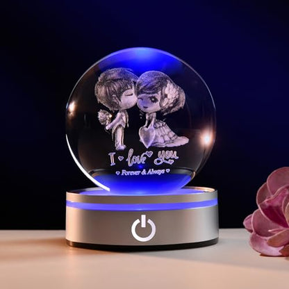 IFOLAINA Romantic Gifts for Couple Girlfriends Women Newlywed - color: 3D Couple