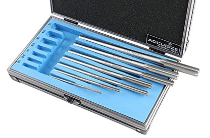 Accusize Industrial Tools Chucking Reamer Set, 1/8" to 1/2" by 1/16", 7 Pc - size: Fractional 1/8" thru 1/2" by 16ths