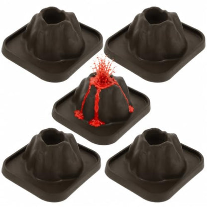 Toddmomy 5Pcs Volcanic Model Volcano Science Kit Eruption Toy DIY Demonstration Props Educational STEM Craft Kits for Classroom Homeschool Science Fair Projects - size: 15.00X12.00X6.50CM